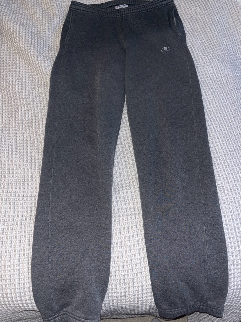 Mens Champion Dark Gray Sweatpants Relaxed Fit Elastic Waistband Small - Picture 2 of 6